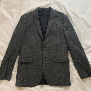 H&M 2 button charcoal blazer 46R slim fit
